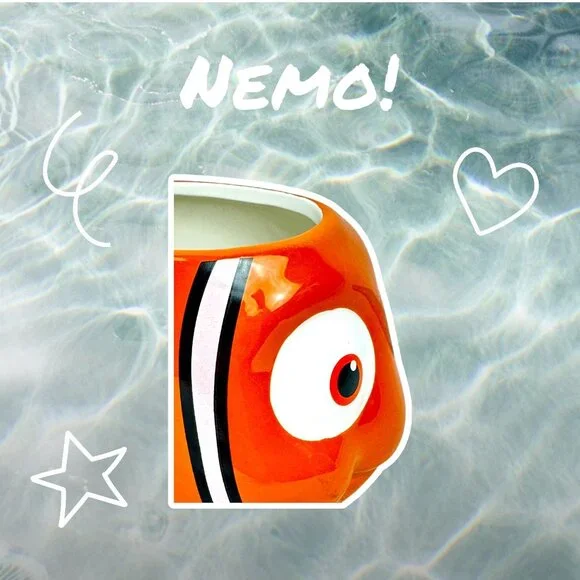 Zak Disney Pixar 3D Finding Nemo Coffee Mug Orange Clown Fish Sculptured - Picture 10 of 16